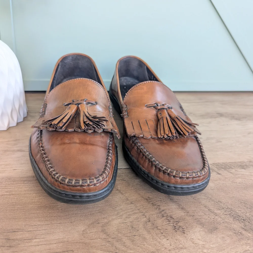Bragano Kiltie Tassel Leather Men's Loafers